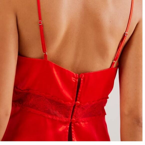 Free People Intimately Red Stella Swing Cami size XS - Picture 2 of 8